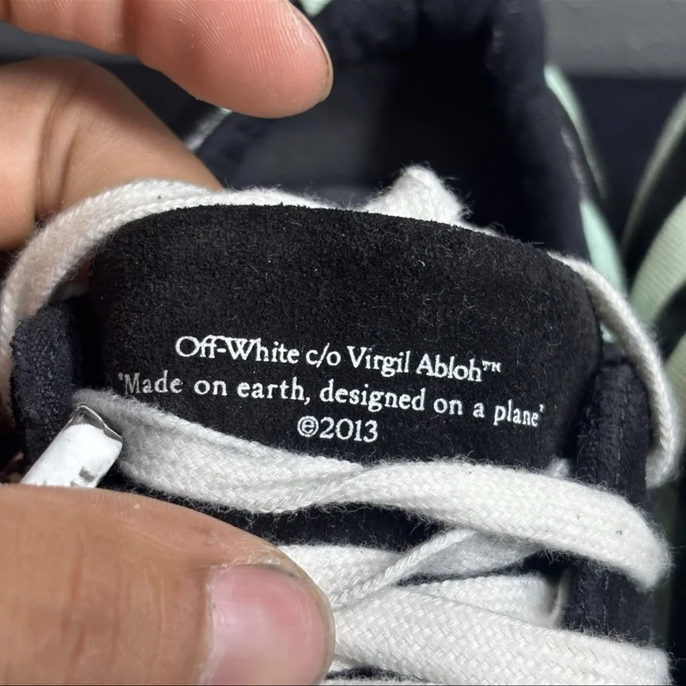 Size 11 - Off-White Vulc Sneaker Low Black Green - Picture 9 of 15